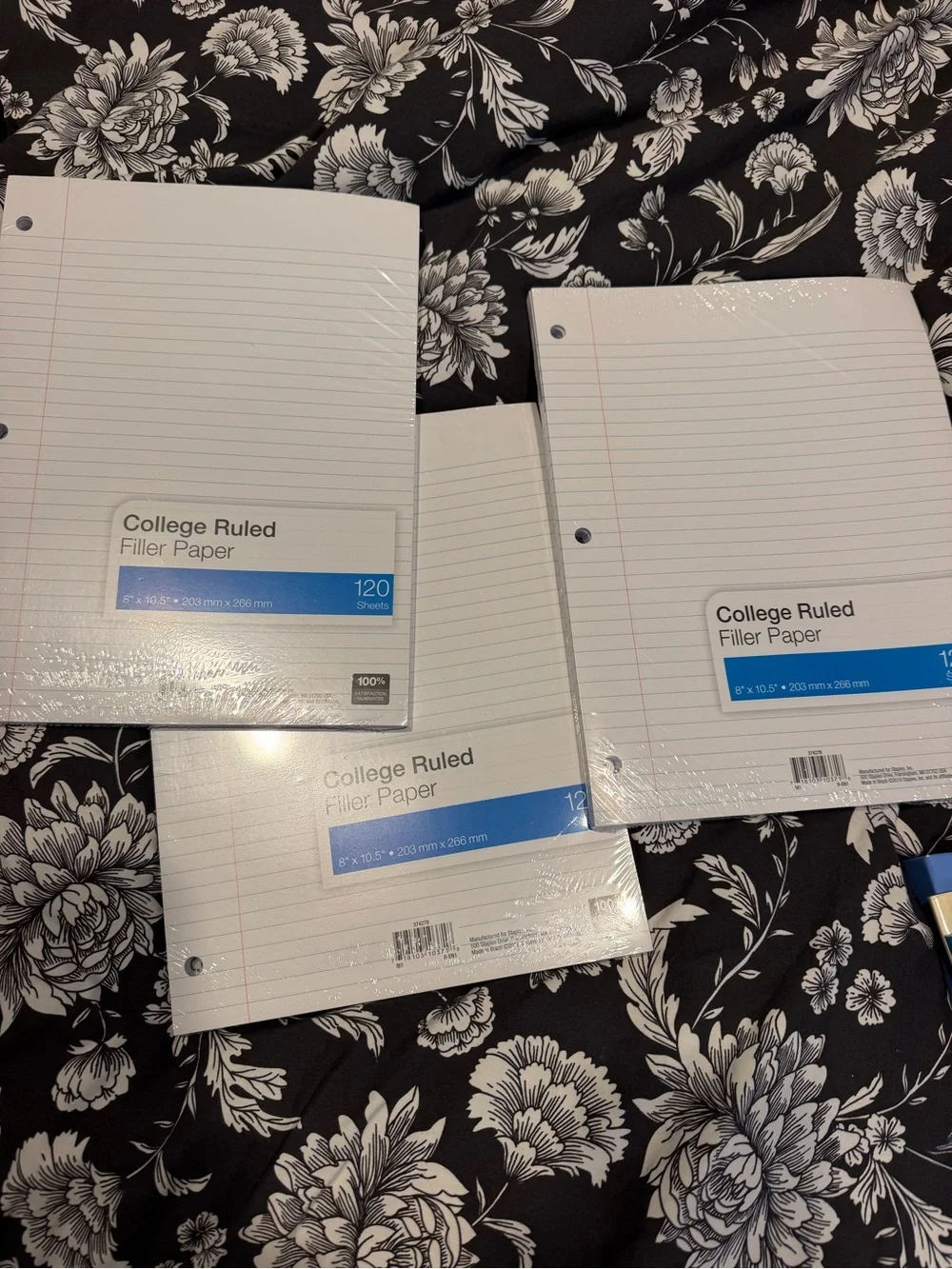 3 Pack 120 Sheets College Ruled Filler Paper